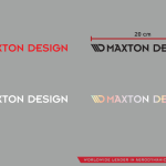 Maxton Sticker Black 04 Стикер Лого на връв 20x1,5 см черен