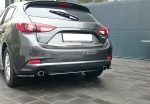 Заден сплитер Mazda 3 BN (Mk3) Facelift  (с вертикални РЕБРА)
