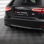 Добавка за задна броня Audi A3 Sportback 8V Facelift (Версия с двоен накрайник на ауспуха)
