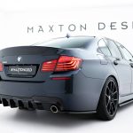 Добавка за задна броня V.2 BMW 5 M-Pack F10 / F11 (Версия с два единични ауспуха)