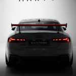 Карбон спойлер с външни скоби V.1 + LED Audi A5 / A5 S-Line / S5 / RS5 Coupe F5 / F5 Facelift